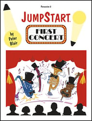 JumpStart First Concert Percussion band method book cover